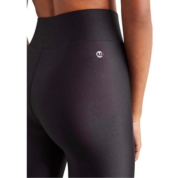 Bandier All Access Compression Butt Lifting Leggings, Black Liquid Shine, Fitted - Picture 3 of 4